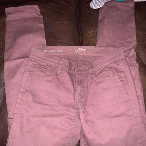 Loft skinny colored denim